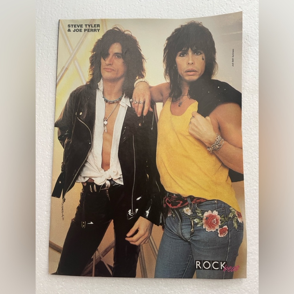 Aerosmith’s Steve Tyler & Joe Perry Vintage Rock Poster
